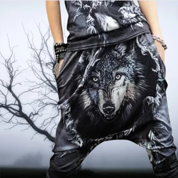 She-Wolf Harem Pants With Pockets, EUC - Picture 1 of 7